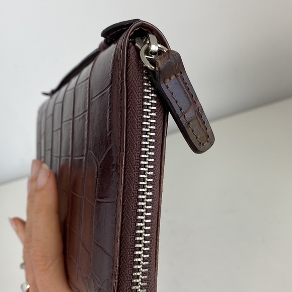CAPORICCI REAL Alligator brown card holder - Picture 14 of 15
